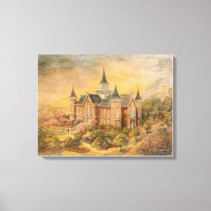 LDS Provo City Center Temple Canvastryck