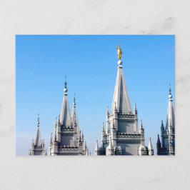 lds salt lake city tempel ängel moroni vykort