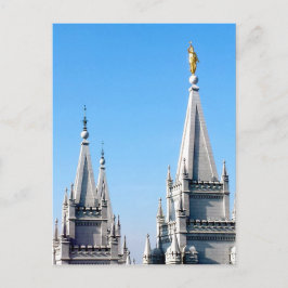 lds salt lake city tempel ängel moroni vykort