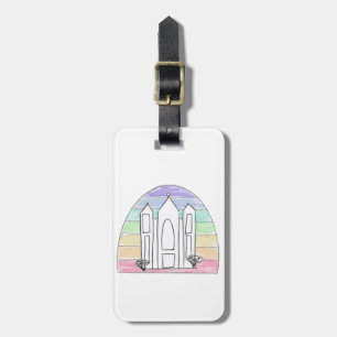 LDS Salt Lake City Tempel regnbåge solnedgång morm Bagagebricka