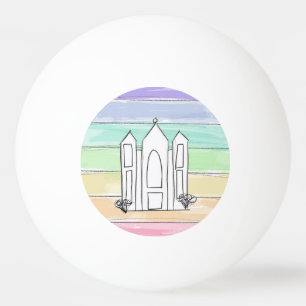 LDS Salt Lake City Tempel regnbåge solnedgång morm Pingisboll