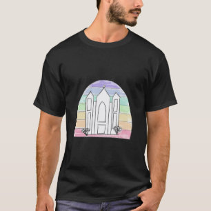 LDS Salt Lake City Tempel regnbåge solnedgång morm T Shirt