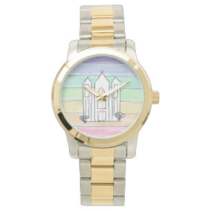 LDS Salt Lake City Temple regnbåge solnedgång morm Armbandsur