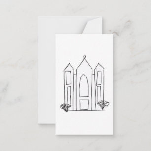 LDS Salt Lake City-templet modern mormon Anteckningskort