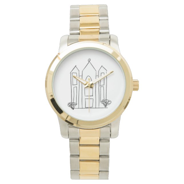 LDS Salt Lake City-templet modern mormon  Armbandsur (Framsida)