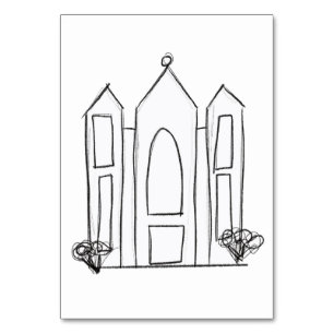 LDS Salt Lake City-templet modern mormon  Bordsnummer