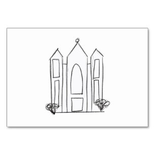 LDS Salt Lake City-templet modern mormon Bordsnummer