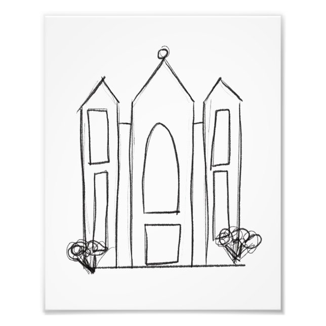 LDS Salt Lake City-templet modern mormon   Fototryck (Framsidan)