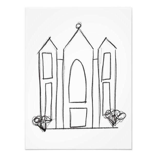 LDS Salt Lake City-templet modern mormon  Fototryck (Framsidan)