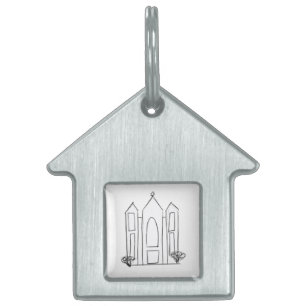 LDS Salt Lake City-templet modern mormon ID-bricka Husdjur