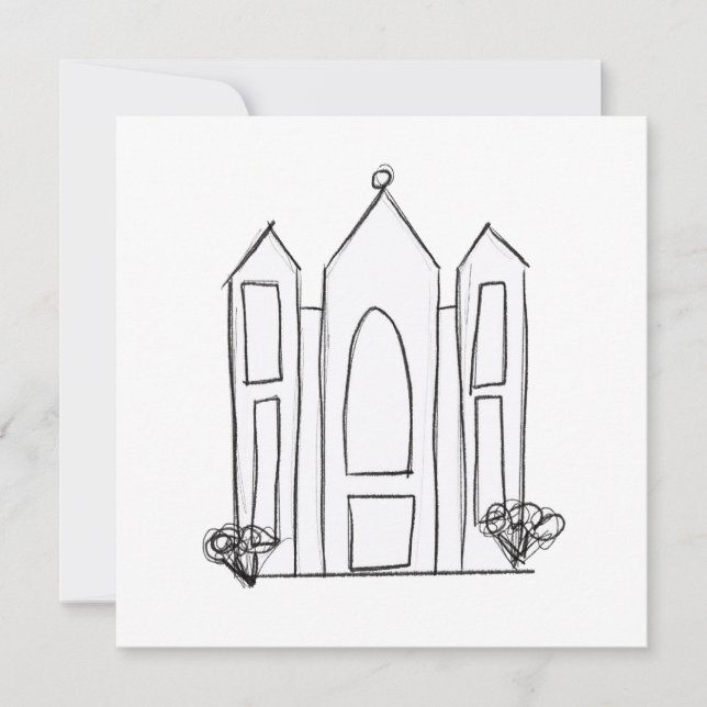 LDS Salt Lake City-templet modern mormon  Julkort (Framsida)