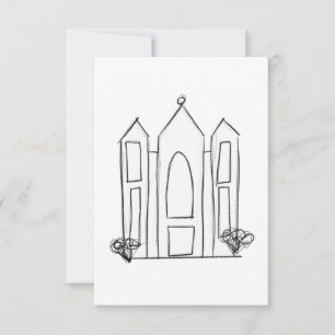 LDS Salt Lake City-templet modern mormon OSA Kort