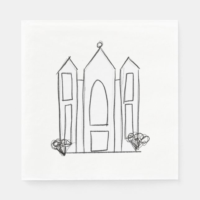 LDS Salt Lake City-templet modern mormon  Pappersservett (Framsidan)