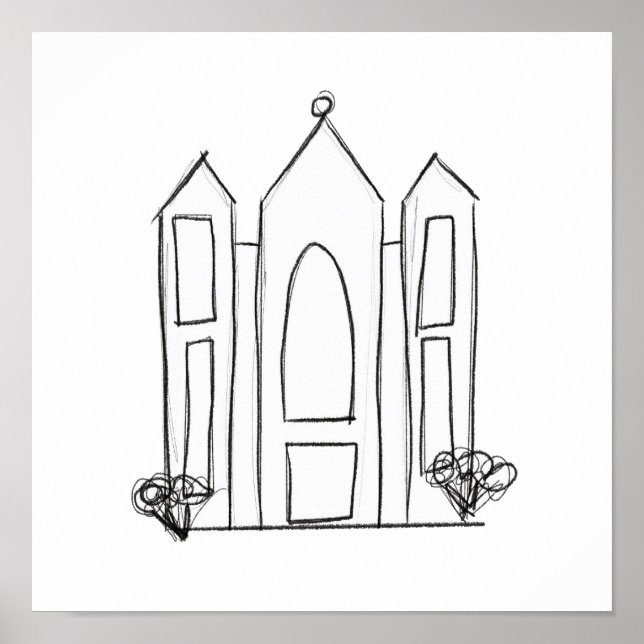 LDS Salt Lake City-templet modern mormon  Poster (Framsidan)