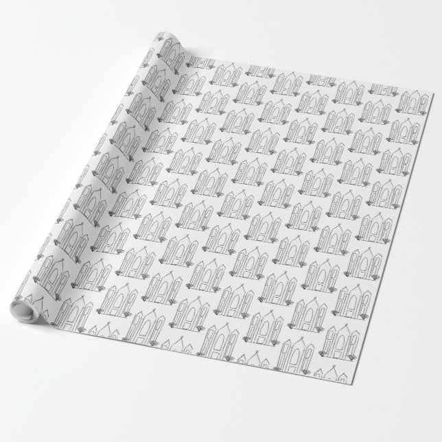 LDS Salt Lake City-templet modern mormon  Presentpapper (Utrullad)