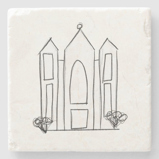 LDS Salt Lake City-templet modern mormon  Stenunderlägg (Framsidan)