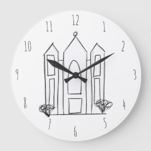 LDS Salt Lake City-templet modern mormon Stor Klocka