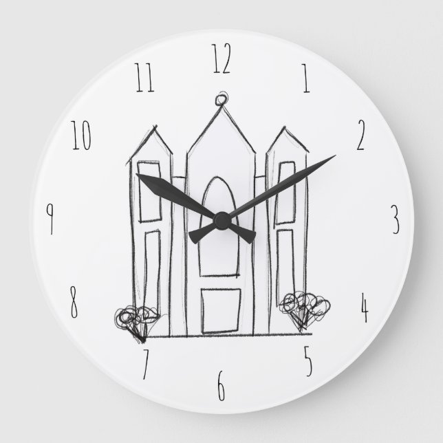 LDS Salt Lake City-templet modern mormon  Stor Klocka (Framsida)