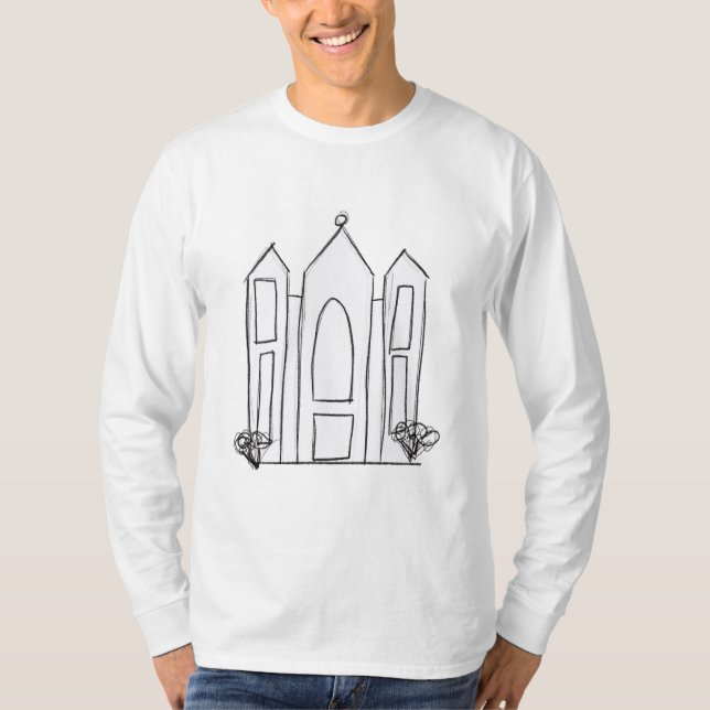 LDS Salt Lake City-templet modern mormon  T Shirt (Framsida)