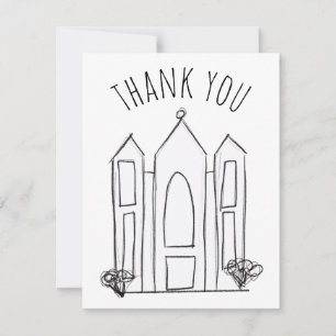 LDS Salt Lake City-templet modern mormon Tack Kort