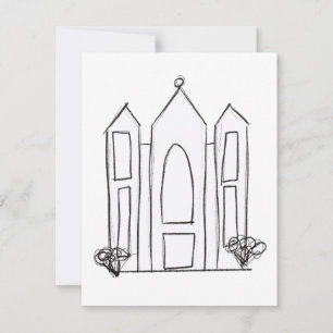 LDS Salt Lake City-templet modern mormon Tack Kort