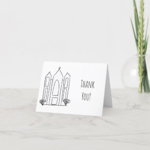 LDS Salt Lake City-templet modern mormon Tack Kort