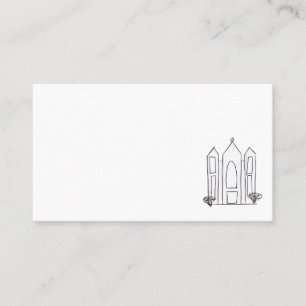 LDS Salt Lake City-templet modern mormon Visitkort