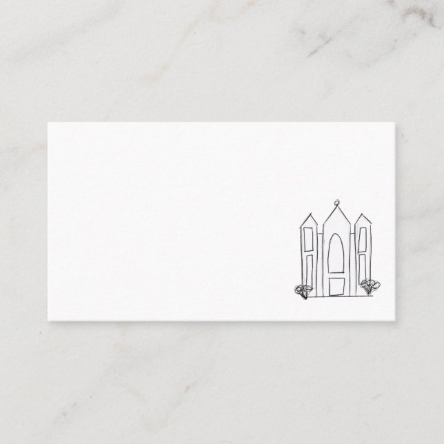 LDS Salt Lake City-templet modern mormon  Visitkort (Framsida)