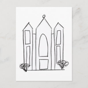 LDS Salt Lake City-templet modern mormon  Vykort