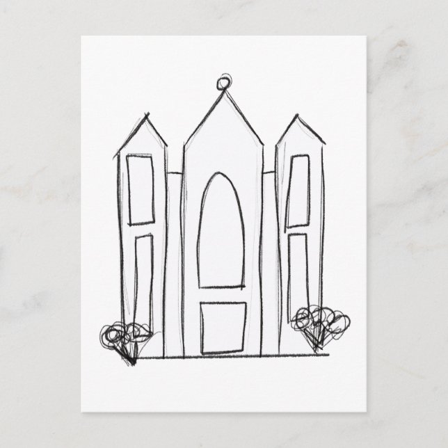 LDS Salt Lake City-templet modern mormon  Vykort (Framsida)