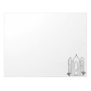 LDS Salt Sjö City Temple enkel modern mormon Anteckningsblock