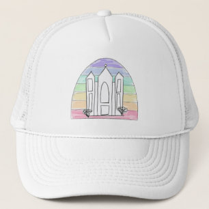 LDS Salt Sjö City Temple regnbågssolnedgång mormon Keps