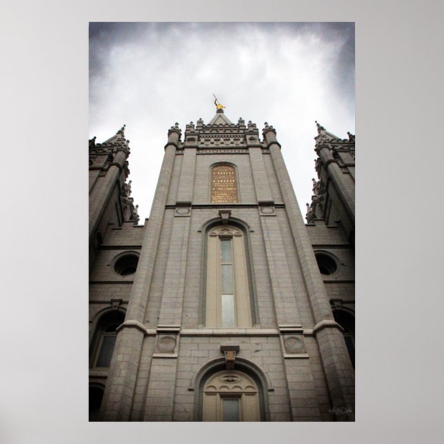 LDS Salt Sjö City, UT Temple poster - stor (Framsidan)