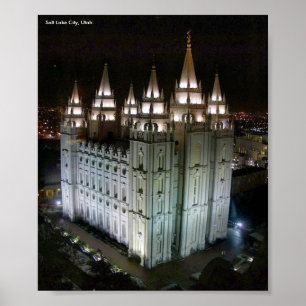 LDS-tempel, Salt Lake City, Utah Poster