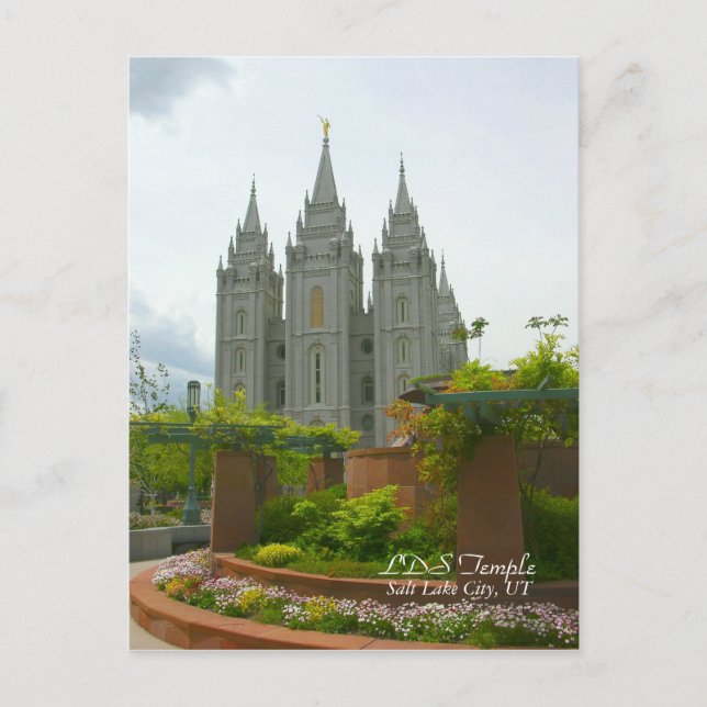 LDS-tempel, Salt Lake City, Utah vykort (Framsida)