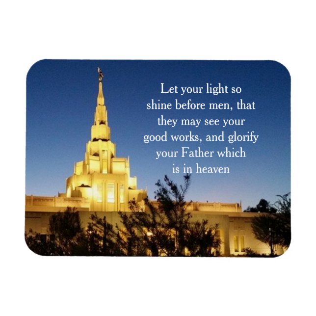 LDS Temple Magnet (Horisontell)