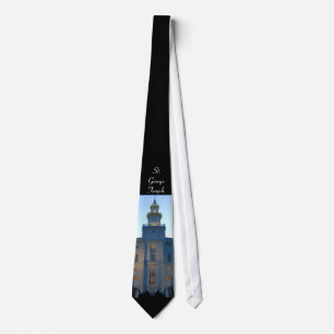 LDS Tie—St George Temple Mormon Temple Tie Slips