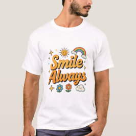 Le alltid retro regnbågsdesign t shirt