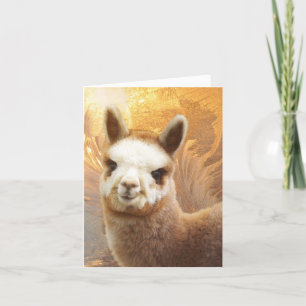 Le Alpacajulkort Helgkort