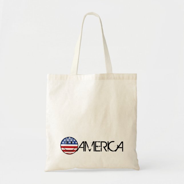 Le amerikanska flaggan tygkasse (Framsidan)