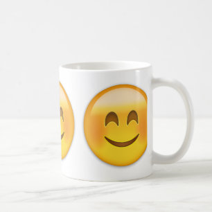 Le ansikte med att le ögon Emoji Kaffemugg