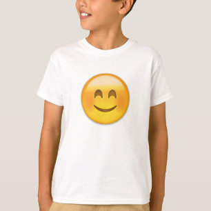 Le ansikte med att le ögon Emoji T-shirt