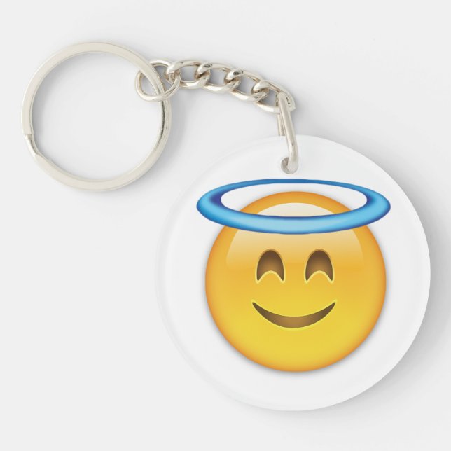 Le ansikte med glorian Emoji (Framsidan)