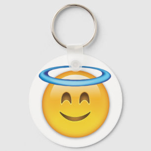 Le ansikte med glorian Emoji Nyckelring
