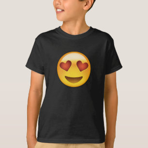 Le ansikte med hjärtformade ögon Emoji T Shirt