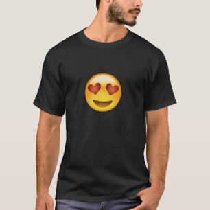 Le ansikte med hjärtformade ögon Emoji T Shirt