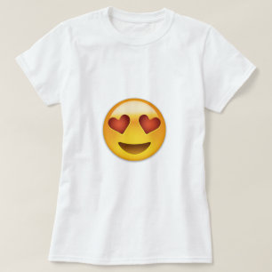 Le ansikte med hjärtformade ögon Emoji T-shirt