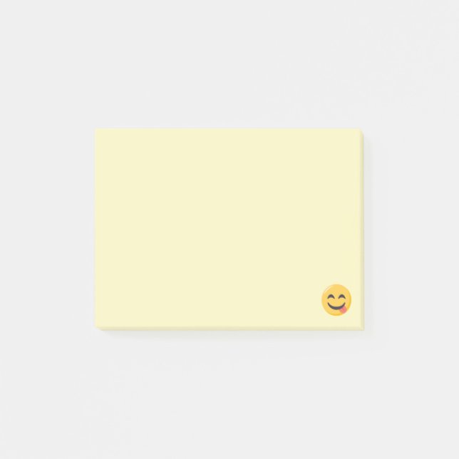 Le ansikte med tungan Emoji Post-it Block (Framsida)