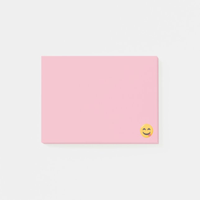 Le ansikte med tungan Emoji Post-it Block (Framsida)