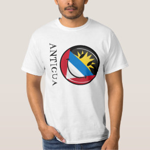 Le Antigua och Barbudaflagga Tee Shirt